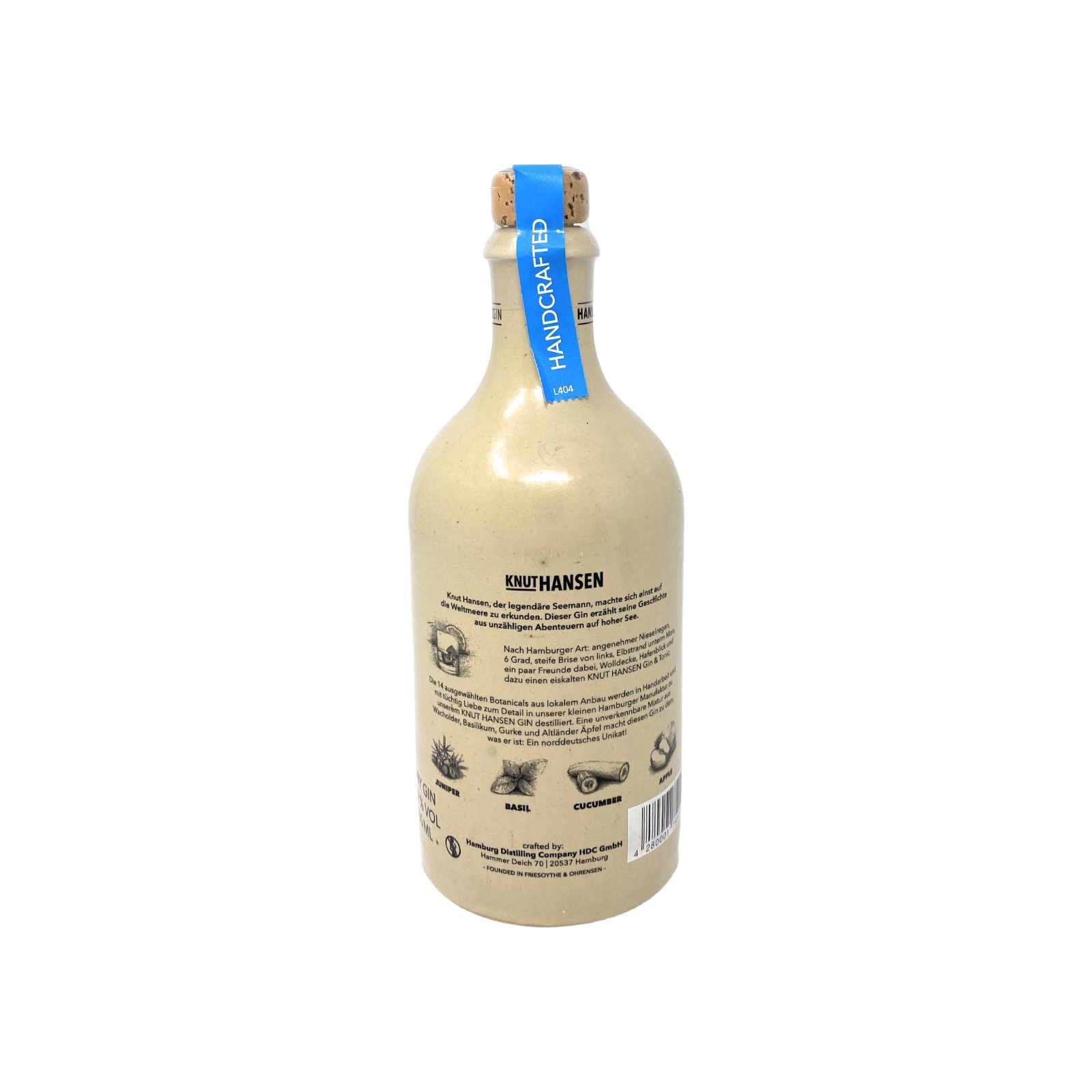 Spirituosen Aktion! HANSEN Dry 1 :: & KNUT Alkohol Keramik-Becher 42% 0,5L x Gin 1