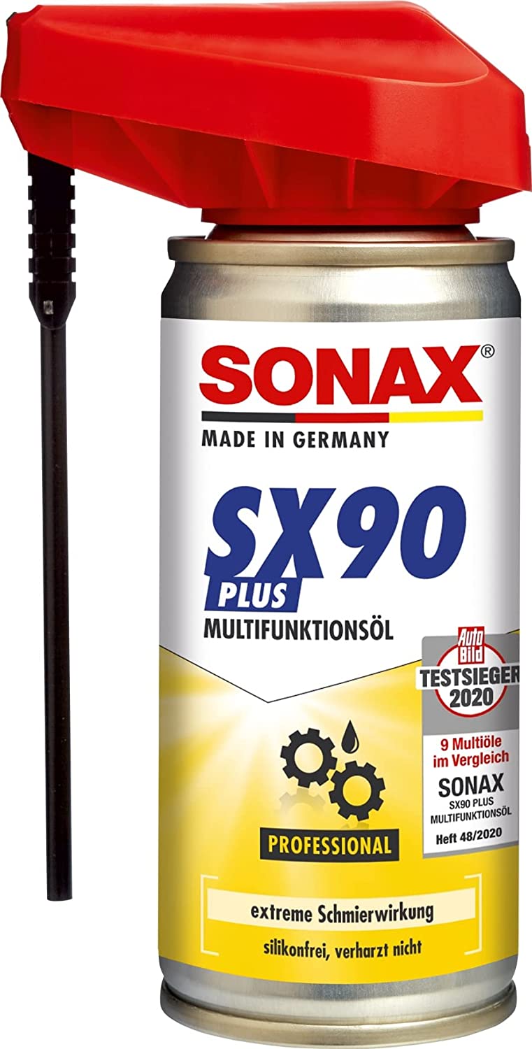 10er Pack SONAX SX90 Plus Multifunktionsöl mit EasySpray (100 ml) extreme  Schmierwirkung, schützt, konserviert, reinigt & pflegt, silikonfrei